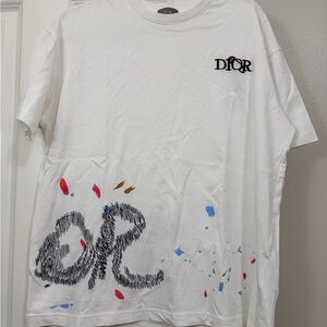 Dior White and Gray Sweatshirt